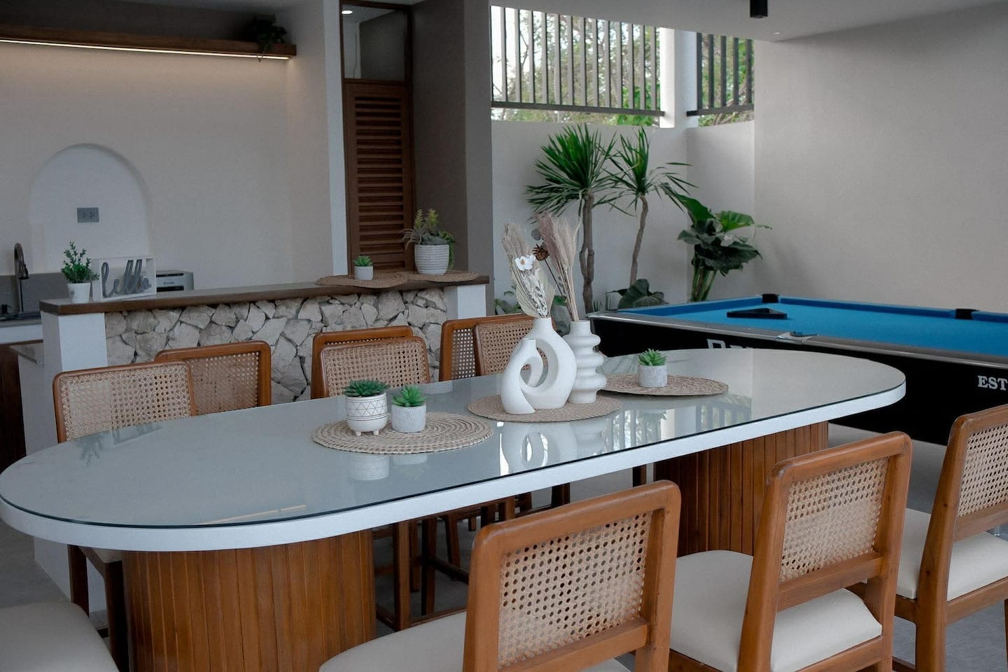 Dining table for shared meals