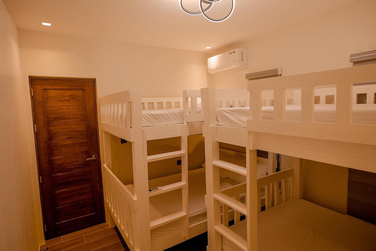 Group bedroom with bunk beds at Casa Francho Private Resort